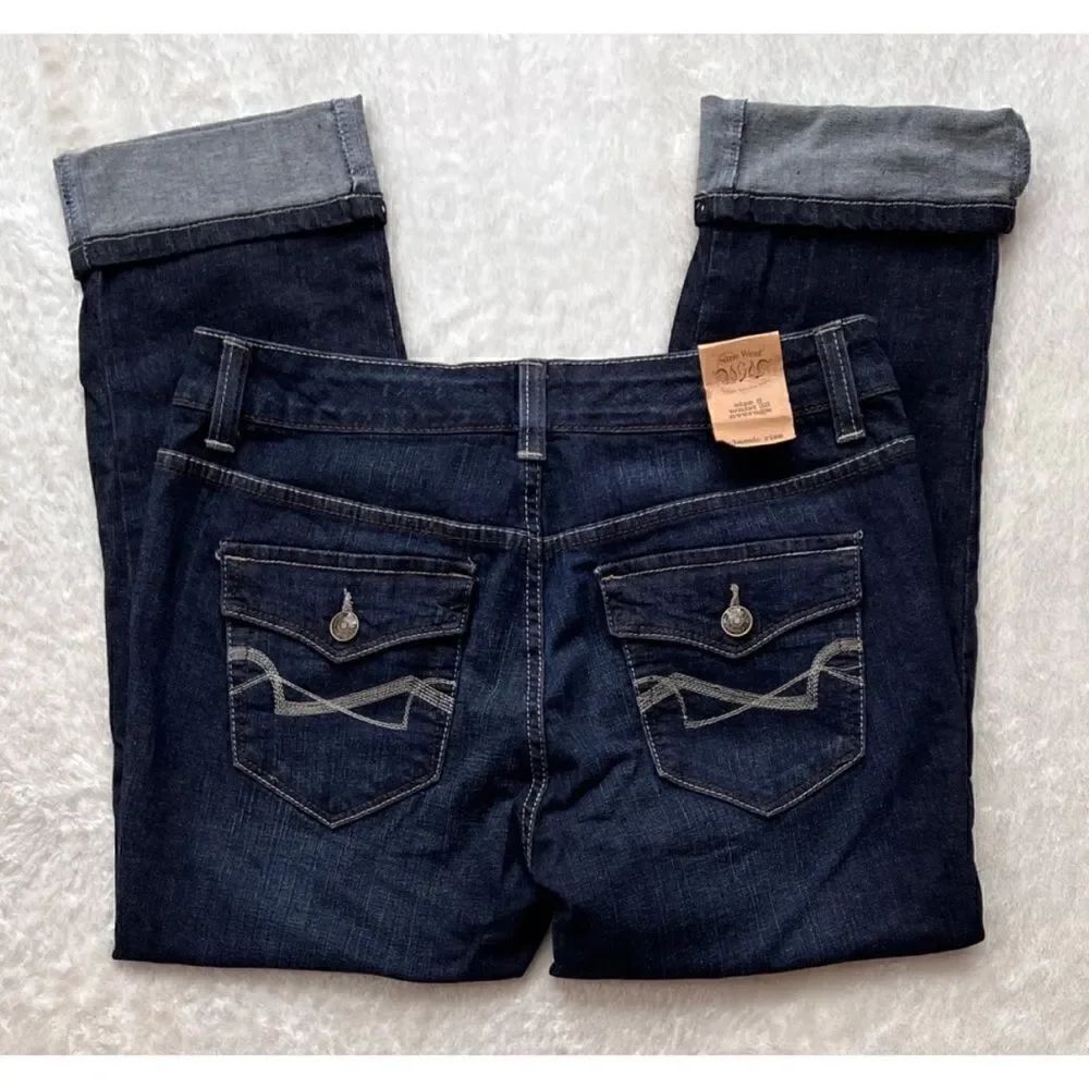 NWT Nine West Vintage America Jeans Classic Rise Boho Denim Crop Jeans, 8/28